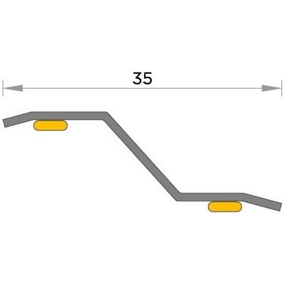 JUNTA TRANSICION ACERO ADHESIVA 014 BGLX