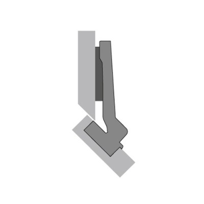 BISAGRA CASCO CHAFLAN W45º INTERMAT 95º 9044809 CON BASE