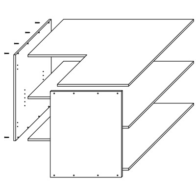 CASCO MUEBLE BAJO RINCON ANGULAR "L"
