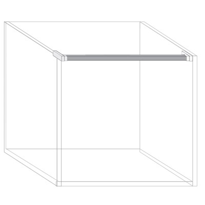 BARRA SOPORTE CIERRE MODULO DE ALUMINIO