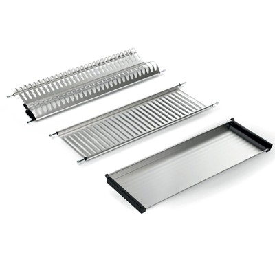 JUEGO ESCURREPLATOS PLATERO CON BANDEJA INOX