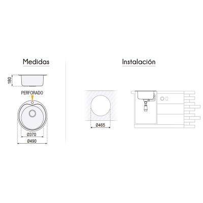 FREGADEROS INOX 1 SENO